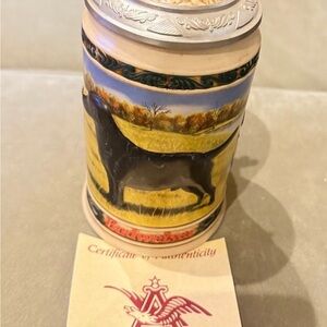 Budweiser Black Labrador Hunter’s Companion Stein